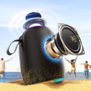 Dudao Y22 Wireless Speaker with RGB Backlight Bluetooth 5.3 - Black - Image 7