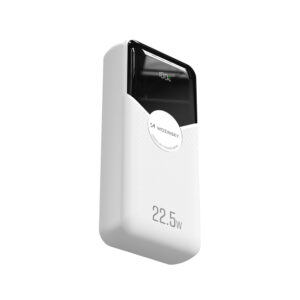 Wozinsky WFC-15W 20000mAh 22.5W PD20W Powerbank with Built-in Lightning and USB-C Cables - White - Image 3