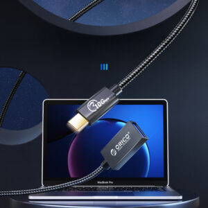 Orico CAF31 USB-C - USB-A 3.1 Gen 2 10Gbps 30cm OTG adapter - black - Image 6