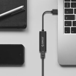 Orico UTJ-U3 1 Gigabit USB-A 3.0 External Network Card - Black - Image 6