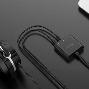 Orico SKT3 USB-A External Sound Card - Black - Image 5