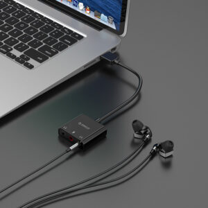 Orico SKT3 USB-A External Sound Card - Black - Image 7