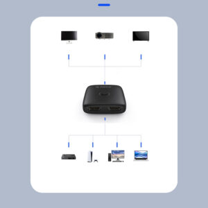 Orico AS2-A1 HDMI Adapter Bi-directional Splitter - Black - Image 5