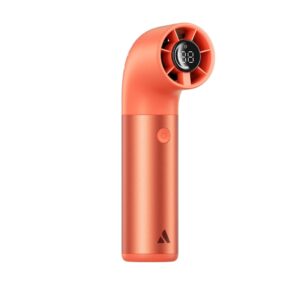AECOOLY Aero Ultra – Didelio greičio rankinis ventiliatorius, oranžinės spalvos - Image 2