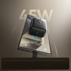 Joyroom JR-TCG13 45W GaN Wall Charger for Samsung Ultra - Black - Image 8