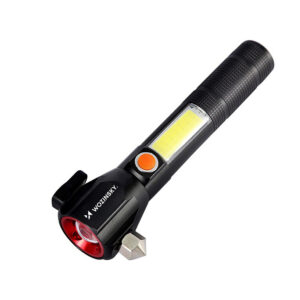 Wozinsky WLR-31 5W 500lm CREE 3-in-1 Multifunction Flashlight with Glass Breaker and Seat Belt Cutter - Black - Image 2