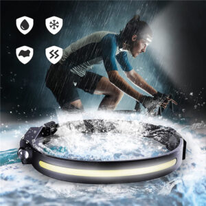 Wozinsky WLC-1200 350lm CREE LED Headlamp IPX4 with Motion Sensor - Black - Image 6