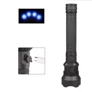 Wozinsky WLT-20W tactical flashlight 20 W 2000 lm CREE diodes IP65 with adjustable beam - black - Image 5