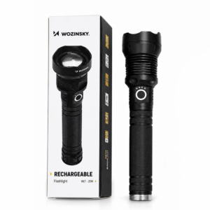 Wozinsky WLT-20W tactical flashlight 20 W 2000 lm CREE diodes IP65 with adjustable beam - black - Image 6