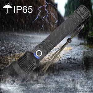 Wozinsky WLT-20W tactical flashlight 20 W 2000 lm CREE diodes IP65 with adjustable beam - black - Image 9