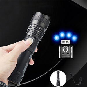 Wozinsky WLT-15W 15W 1500lm CREE IP65 Tactical Flashlight with Adjustable Beam - Black - Image 5