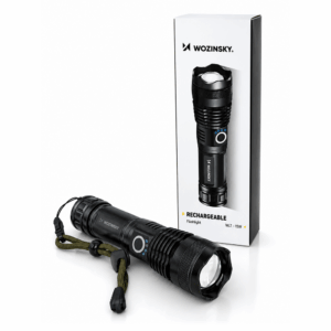 Wozinsky WLT-15W 15W 1500lm CREE IP65 Tactical Flashlight with Adjustable Beam - Black - Image 4