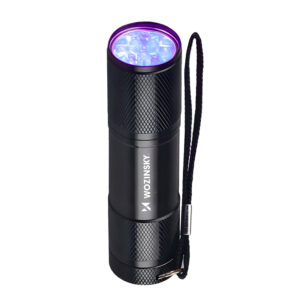 Wozinsky WLD-9L IP65 UV Flashlight for Trace Detection - Black