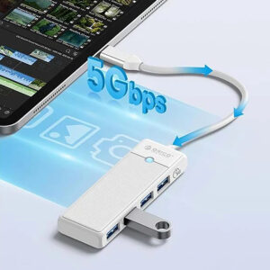 Orico PAPW4A-C3 USB Hub 4-port 4x USB-A 3.0 1 m - white - Image 3