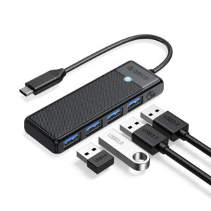 Orico PAPW4A-C3 USB Hub 4-port 4x USB-A 3.0 0.15 m - black