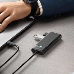Orico PAPW4A-C3 USB Hub 4-port 4x USB-A 3.0 0.15 m - black - Image 5