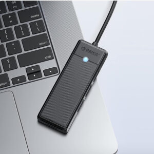 Orico PAPW3AT-C3 USB Hub 4-port 3x USB-A 3.0 with microSD/SD card reader 1 m - black - Image 8