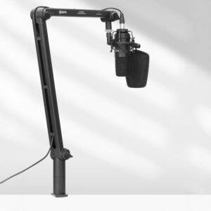 Boya BY-BA30 Desktop Microphone Arm with Hidden Cable Management - juodos spalvos - Image 4