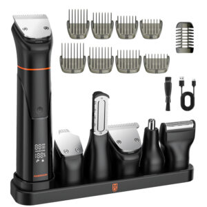 MAXGROOM JK-666 6-in-1 trimmer for beard, hair, body, nose and ears IPX6 - black - Image 2