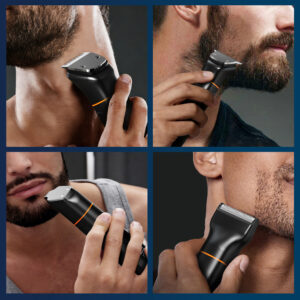 MAXGROOM JK-666 6-in-1 trimmer for beard, hair, body, nose and ears IPX6 - black - Image 5