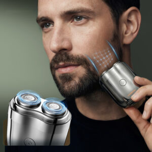 MAXGROOM 208 Rated Electric Shaver - Silver - Image 2