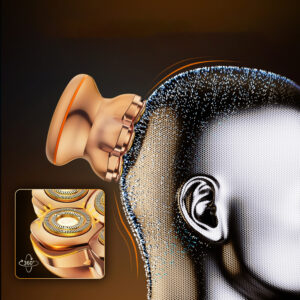 MAXGROOM JK-1688 Electric Shaver for Head and Beard - Gold - Image 6