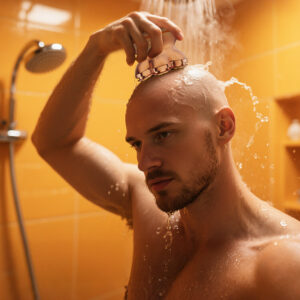 MAXGROOM JK-1688 Electric Shaver for Head and Beard - Gold - Image 7