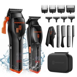 MAXGROOM WF-3908 multifunctional hair clipper with trimmer - black - Image 2