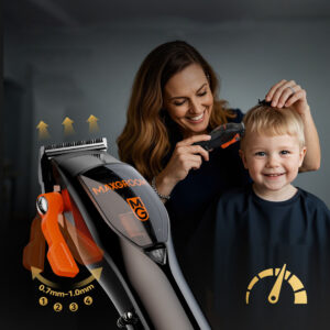 MAXGROOM WF-3908 multifunctional hair clipper with trimmer - black - Image 4