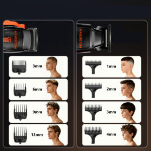 MAXGROOM WF-3908 multifunctional hair clipper with trimmer - black - Image 8