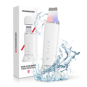MAXGROOM M-169 ultrasonic cavitation peeling device with LED light therapy - white