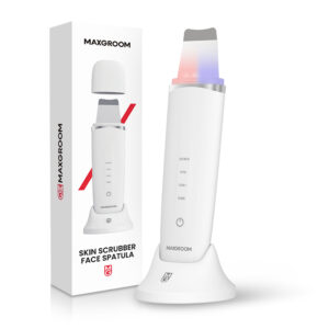 MAXGROOM M-169 ultrasonic cavitation peeling device with LED light therapy - white - Image 2