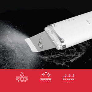 MAXGROOM M-169 ultrasonic cavitation peeling device with LED light therapy - white - Image 7