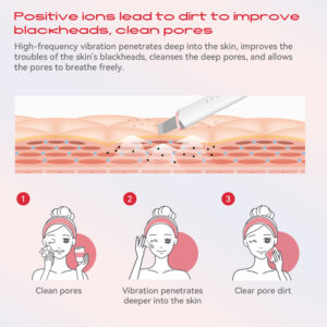 MAXGROOM M-169 ultrasonic cavitation peeling device with LED light therapy - white - Image 8