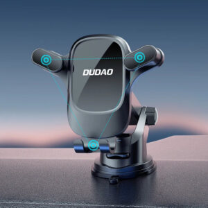 Dudao F5PRO+ Car Holder with Suction Cup - juodos spalvos - Image 4