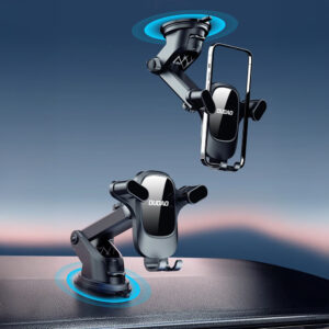 Dudao F5PRO+ Car Holder with Suction Cup - juodos spalvos - Image 5