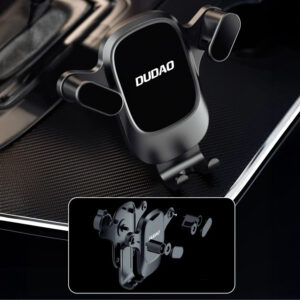 Dudao F5PRO+ Car Holder with Suction Cup - juodos spalvos - Image 8