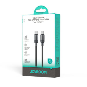 Joyroom S-A62 Lively Series 60W USB-C - USB-C kabelis 1.2 m - juodos spalvos - Image 2