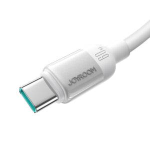 Joyroom S-A62 Lively Series 60W USB-C - USB-C kabelis 1.2m - baltos spalvos - Image 2
