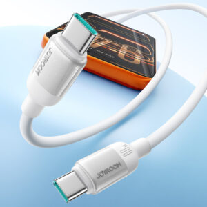 Joyroom S-A62 Lively Series 60W USB-C - USB-C kabelis 1.2m - baltos spalvos - Image 6