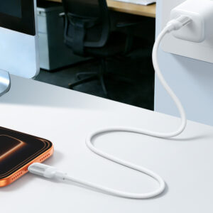 Joyroom S-A62 Lively Series 60W USB-C - USB-C kabelis 1.2m - baltos spalvos - Image 8