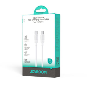 Joyroom S-A62 Lively Series 60W USB-C - USB-C kabelis 1.2m - baltos spalvos - Image 9