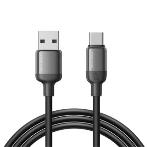 Joyroom S-A62 Lively Series 3A USB-A - USB-C kabelis 1.2 m - juodos spalvos
