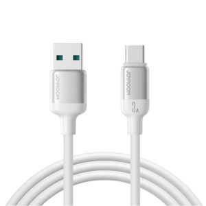 Joyroom S-A62 Lively Series 3A USB-A - USB-C kabelis 1.2 m - baltos spalvos