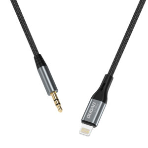 Dudao Lightning to mini jack 3.5mm audio cable 1m gray (L11PRO) - Image 3
