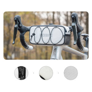 Rockbros TL001 ROAD TO SKY 1.9L Waterproof Handlebar Bike Bag - White - Image 2