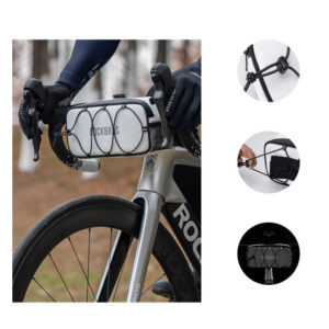 Rockbros TL001 ROAD TO SKY 1.9L Waterproof Handlebar Bike Bag - White - Image 4