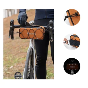 Rockbros TL001 ROAD TO SKY 1.9L Handlebar Bike Bag Waterproof - Orange - Image 4