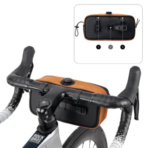 Rockbros TL001 ROAD TO SKY 1.9L Handlebar Bike Bag Waterproof - Orange - Image 6