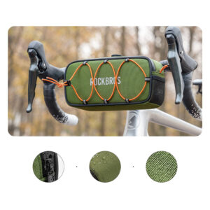 Rockbros TL001 ROAD TO SKY 1.9L Waterproof Handlebar Bike Bag - Green - Image 2
